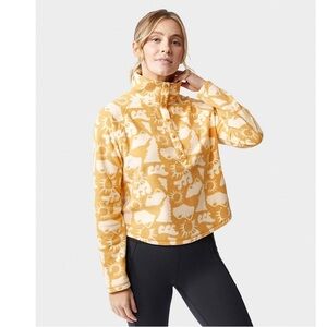 Stio Turpin Fleece Snap Pullover—sold out gold print—size M